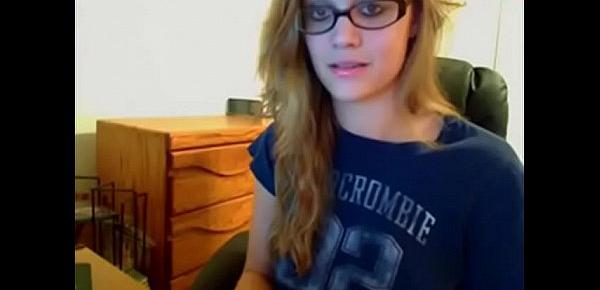  pornstar lilly luck strips and masturbates on webcam